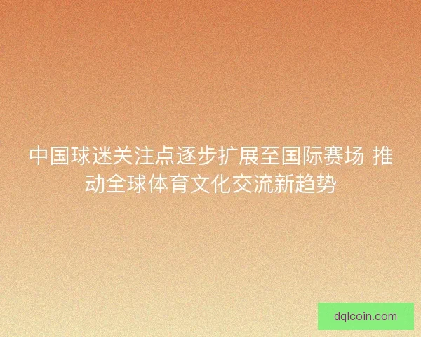 中国球迷关注点逐步扩展至国际赛场 推动全球体育文化交流新趋势